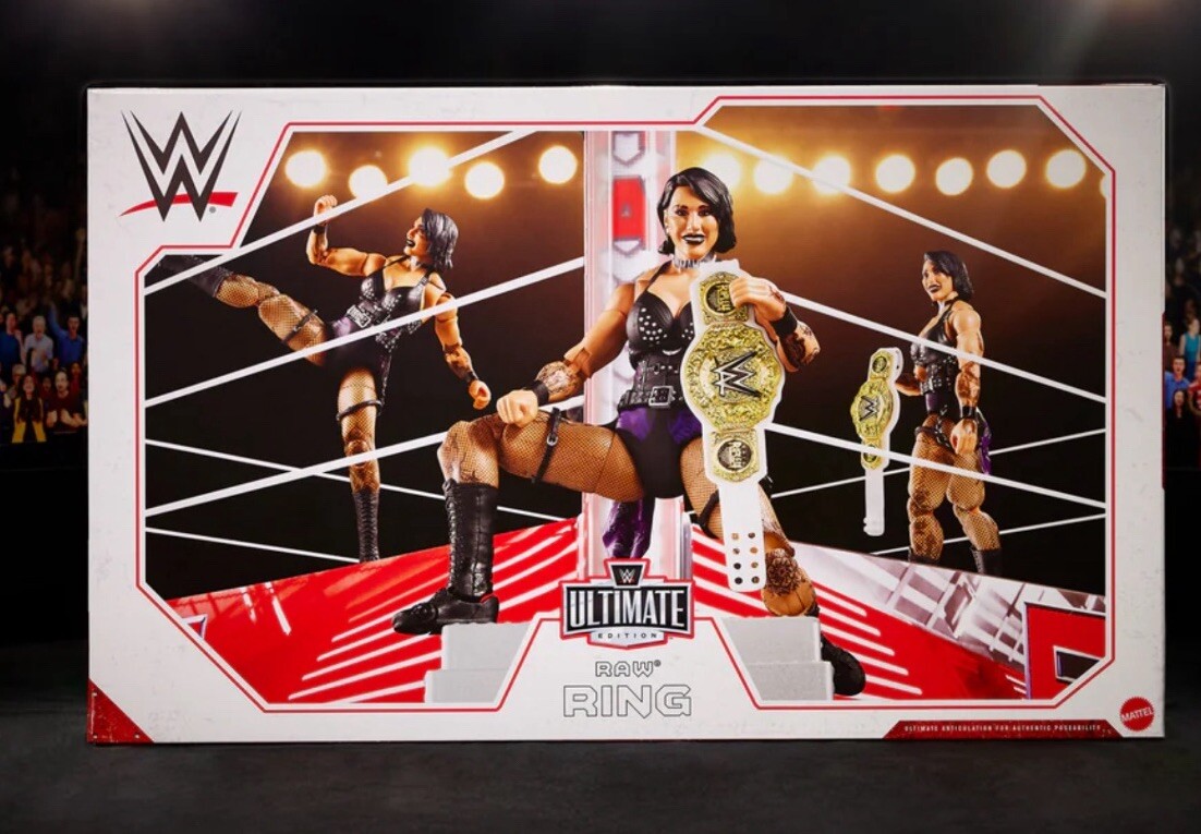 WWE RAW プロレス ミニチュアリング WWE Ultimate Edition RAW Ring and Rhea Ripley Figure