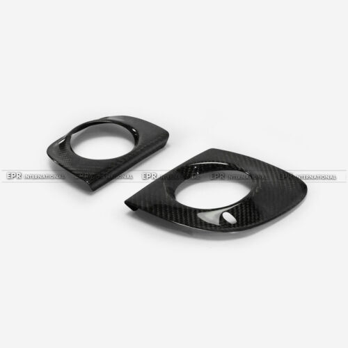 For Mitsubishi Evolution EVO 10 X Carbon Fiber Headlight Fog Light Triim Cover - Foto 7 di 10