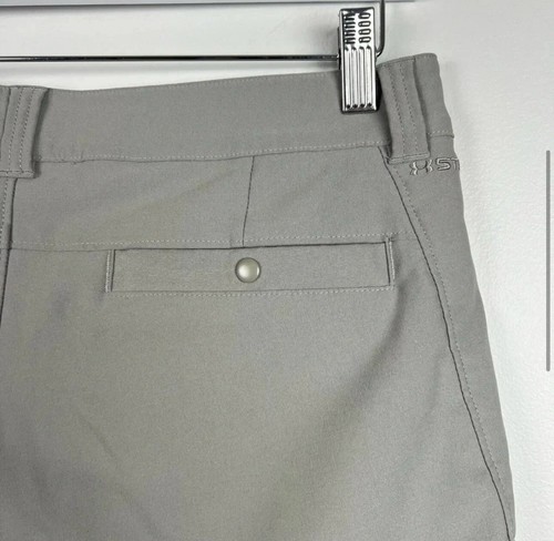 Under Armour Storm Fish Hunter Cargo Shorts Gray Active Hiking Stretch Womens 10 - Picture 5 of 9