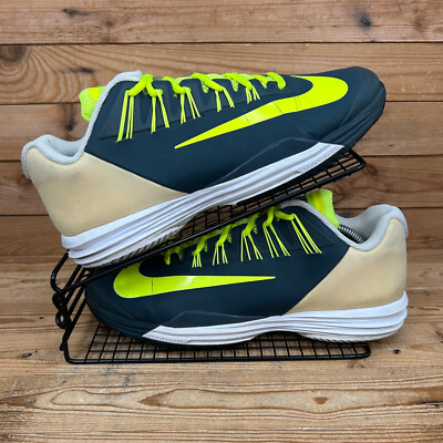 Nike Tennisschuhe Größe UK 9 Lunar Ballistec 1,5 Green Volt Rafa Nadal 2015 AO