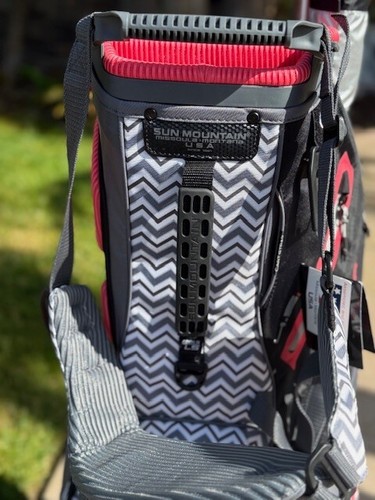 Sun Mountain Women's 4.5LS Stand Bag "Brand New" Graphite Ripple Coral - Picture 9 of 21