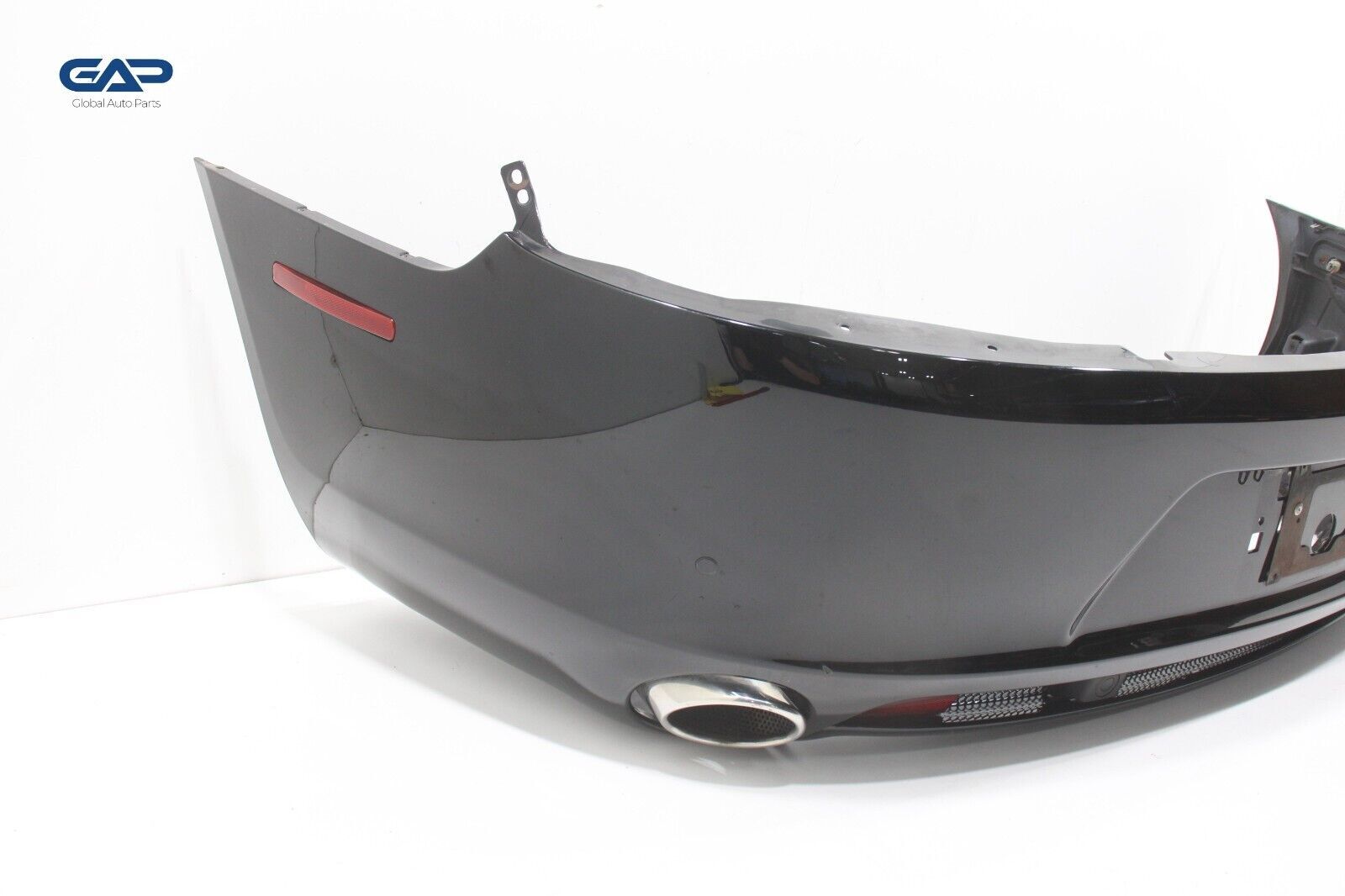 10-13 ASTON MARTIN RAPIDE REAR BUMPER COVER & PARK SENSOR & REFLECTOR LAMPS OEM