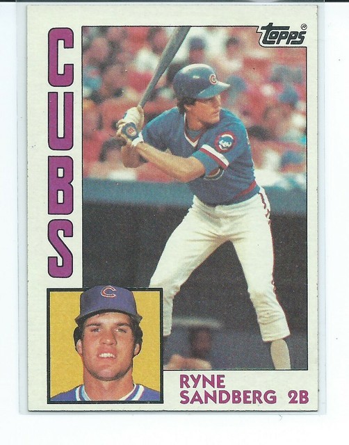 1984 Topps Ryne Sandberg 596B Chicago Cubs Baseball Card JKS4. eBay