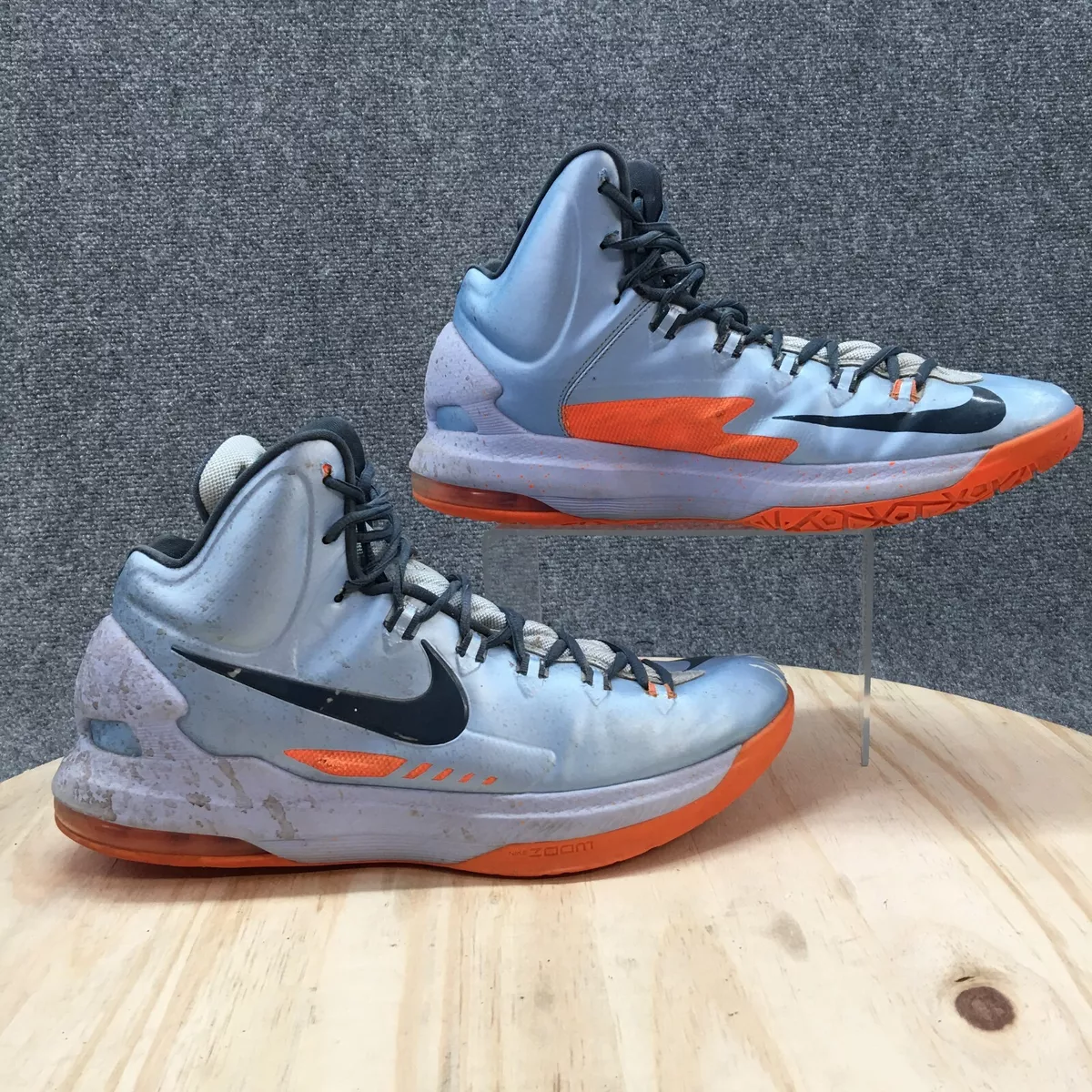 2018 Off-White x Nike KD 11 White Black Orange Mens Sneakers