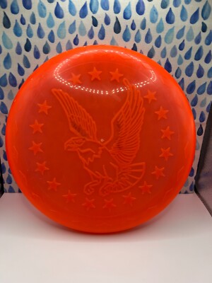VTG Original Unbranded Stars And Eagle 70 s Disc Frisbee Surfing RARE RED