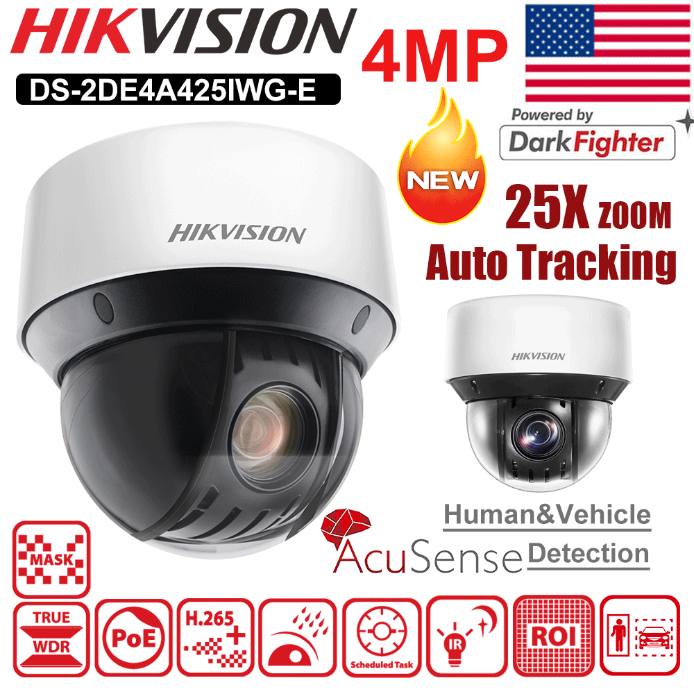 HIK 4MP 25x Zoom PTZ IP Camera Darkfighter Smart Tracking DS