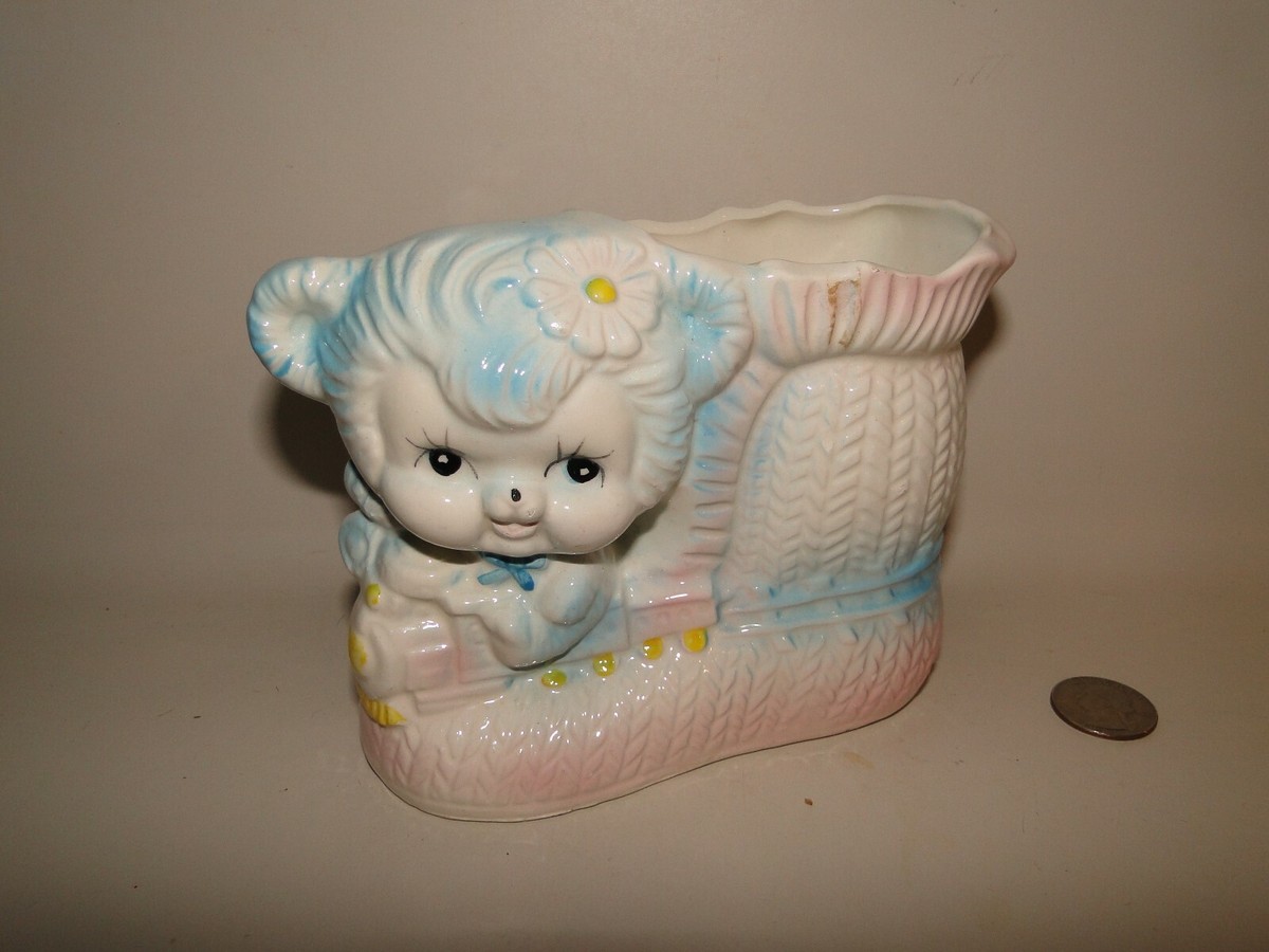 Vintage Baby Shoe & Lamb Planter, ABC Japan | eBay