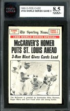 1969 TOPPS OPC O PEE CHEE MLB #164 WS Game 3 Tim McCarver KSA 8.5 NM-MT + Tigers