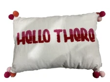 Tabitha Brown Target Hello There Pom Pom Pink Decorative Pillow 14"x20"