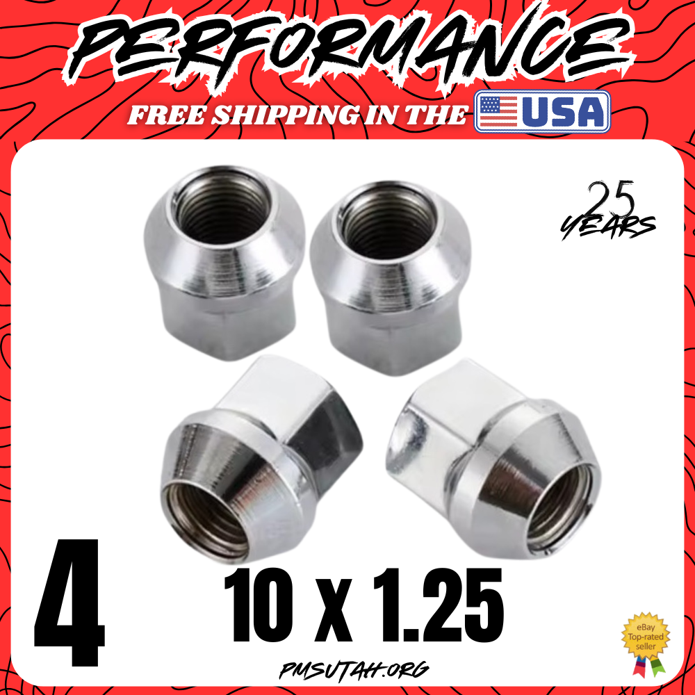 4 Acorn Bulge Lug Nuts 2020-2025 Can-Am Defender HD10 Pro DPS X-MR