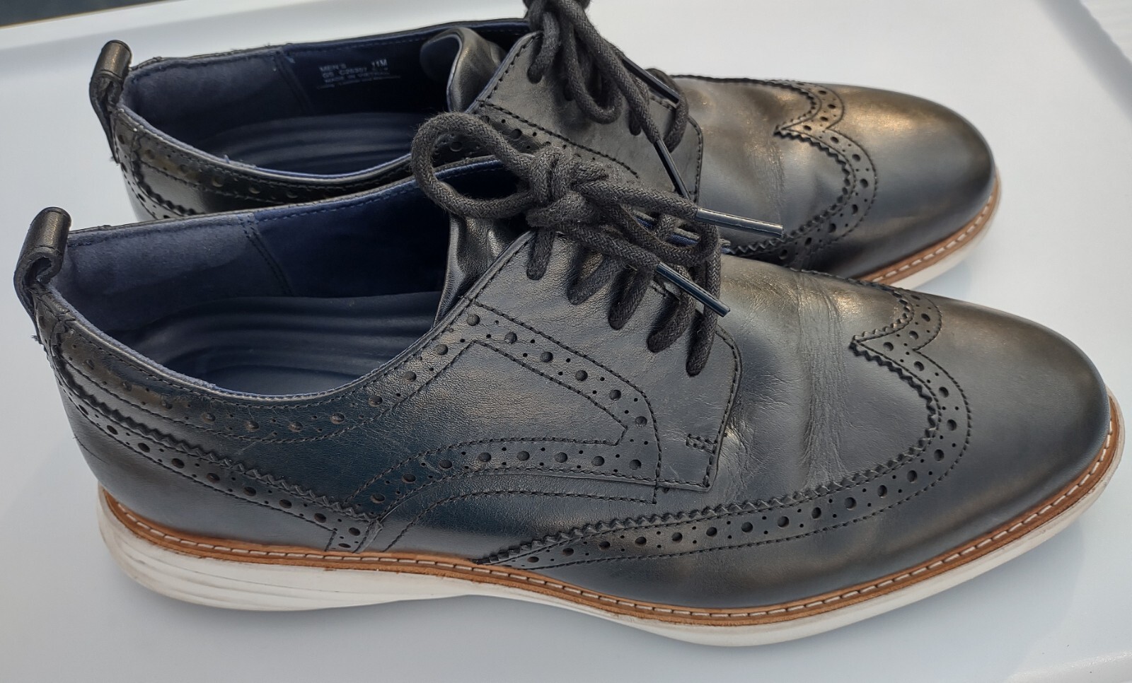 SAOLA Cole Haan Grand Evolution ShortWing Oxford nero stile C26307 taglia 11