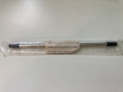 Autoclave Engineers High Pressure Nipple 8  Long, 1/4  Width, 316 VAR, Coned/thr