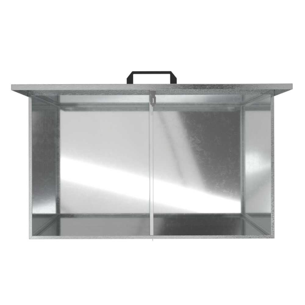 Galvanised Feed Bins Animal Feed Large Storage Compartments Metal Box