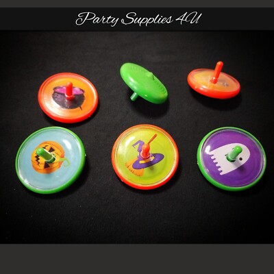 6 Stück Mini Halloween Kreisel Trick/Leckerli/Party Tasche Füller/Zappeln/Kinder/Pinata
