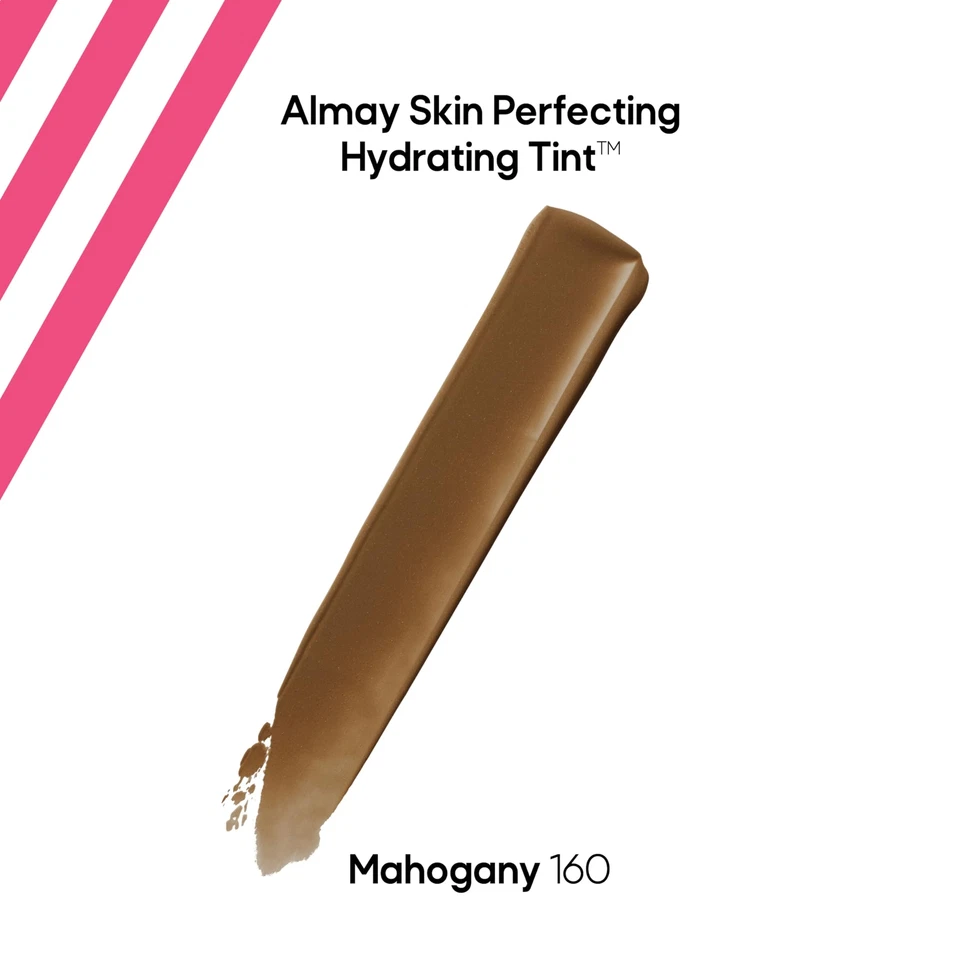Almay Hydrating Liquid Foundation Dewy Finish160 Mahogany 0.94 fl oz. NEW - Image 2 of 4