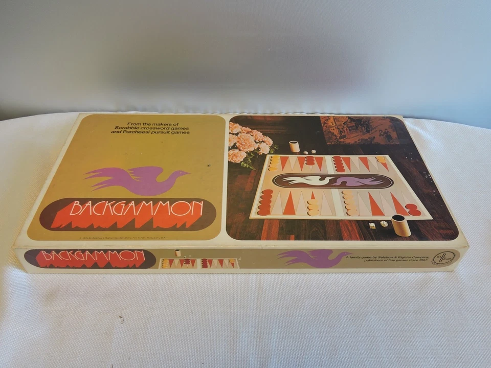 Board Game Backgammon 1975 Selchow Righter (WA) (GP) - Image 2 of 4