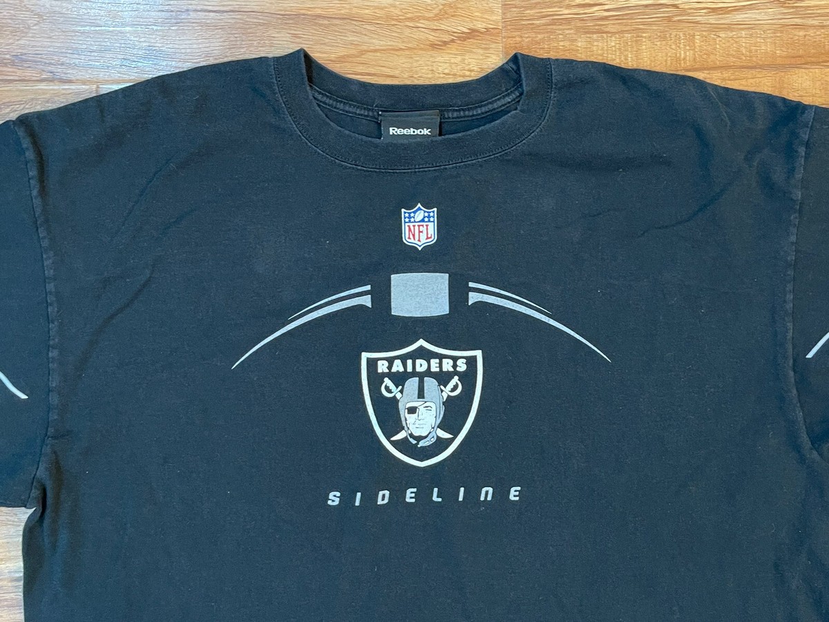 Oakland Raiders Reebok NFL Sideline Long Sleeve Tee Black XL