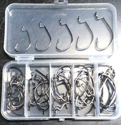 Jenzi - Set Di 2 Ganci Per Vermi Rossi Legati Al Fluoruro Di Carbonio, 50 Cm, Dimensioni Gancio: 2, 4, 5, 6, 8, 10, 14 Adesivi Petri Heil! (dimensione Gancio: 8 - Foto 3