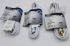 Power Zone  White 9' 12' 15' Household Extension Cords NEW