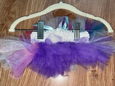 Handmade Baby Girl 0-1 Months Purple/White Tutu Skirt New 