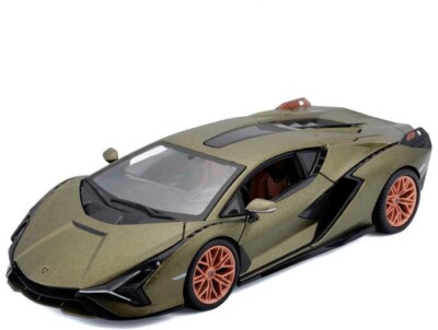 1:24 Lamborghini Sian FKP 37 von Bburago in grün 18-21099G Modellauto