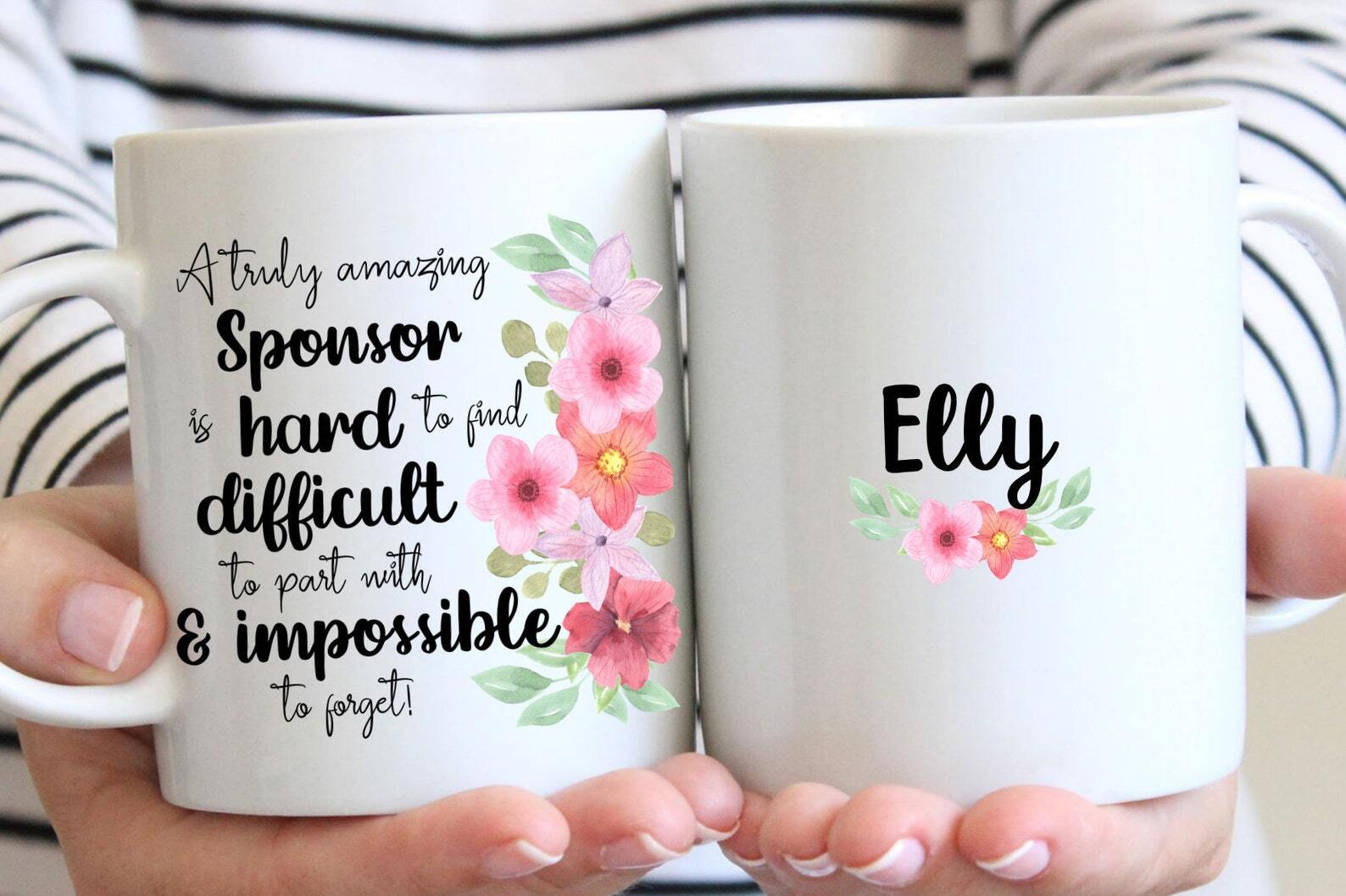 Personalized Sponsor Gift For Women Sponsor Gift Mug Appreciation Gift Thank You