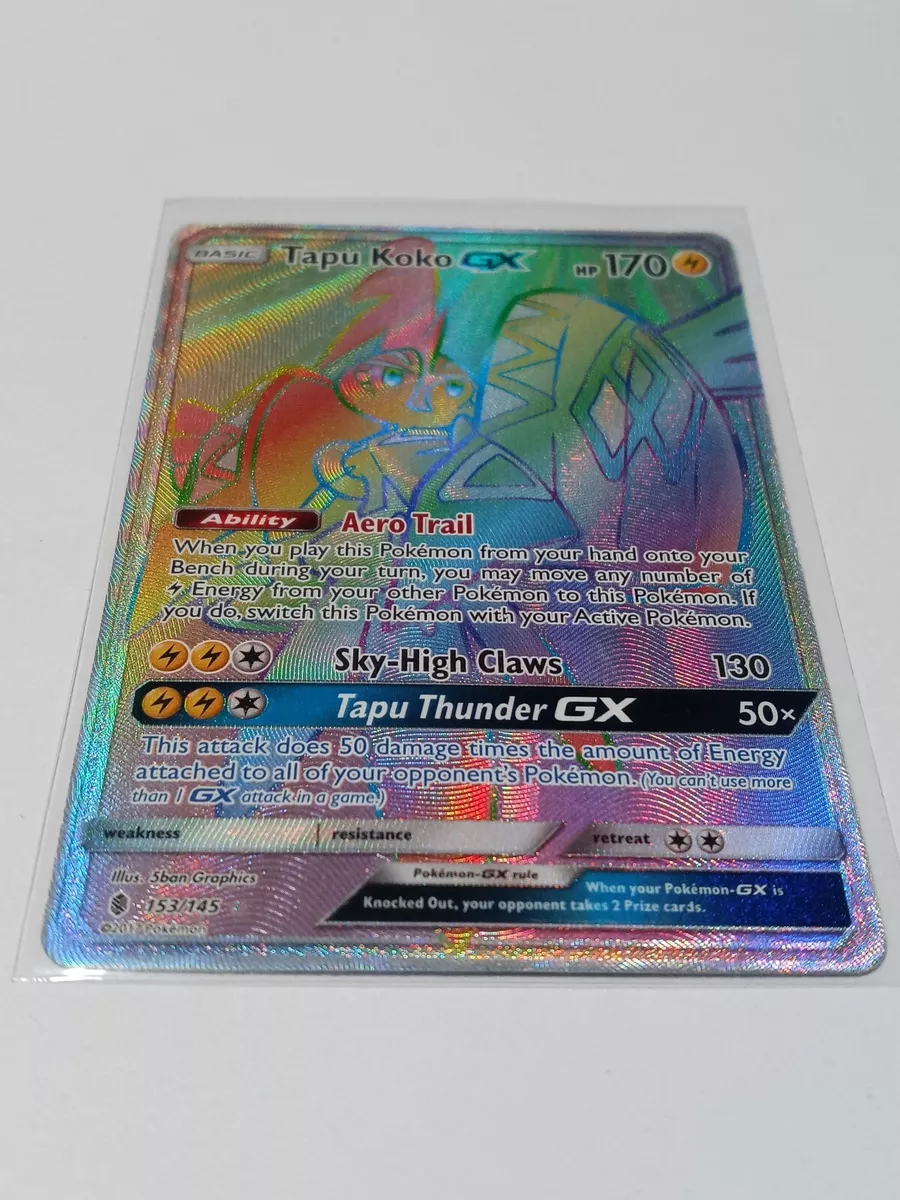 Card Tapu Koko-GX 153/145 da coleção Guardians Rising