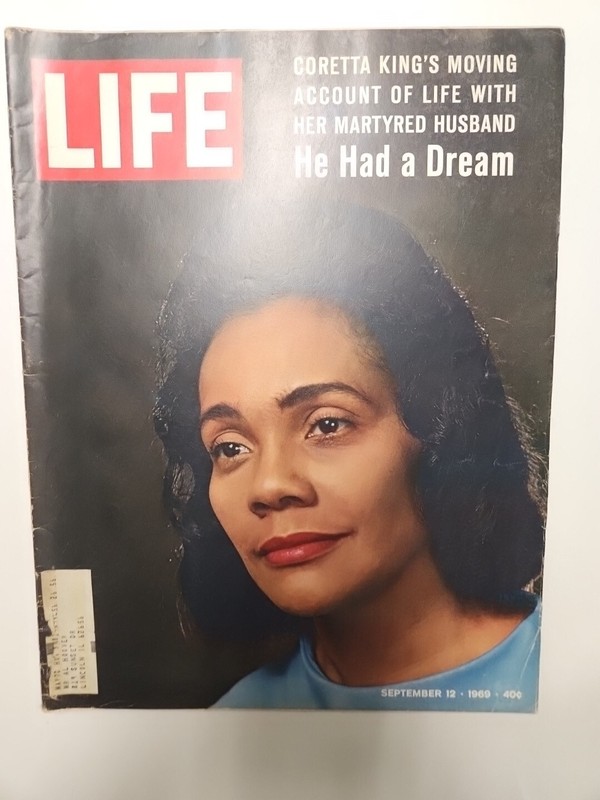 Life Magazine September 12 1969 Birthday Present Coretta King 