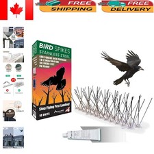 Durable Stainless Steel Bird Repellent Spikes - Quick Installation Solution