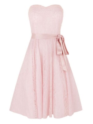 chinese dress ladies Women's Heart Skipping Sweetheart Lace Mini Dress in Light Pink