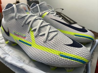 シューズ Nike Men's Phantom GT2 Elite FG Nike Phantom GT2 Elite DF FG Soccer Cleats Blue Grey CZ9889