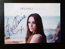 MELANIE C SPICE GIRLS Signed THE SEA Promo Postcard Size Photo Superb item