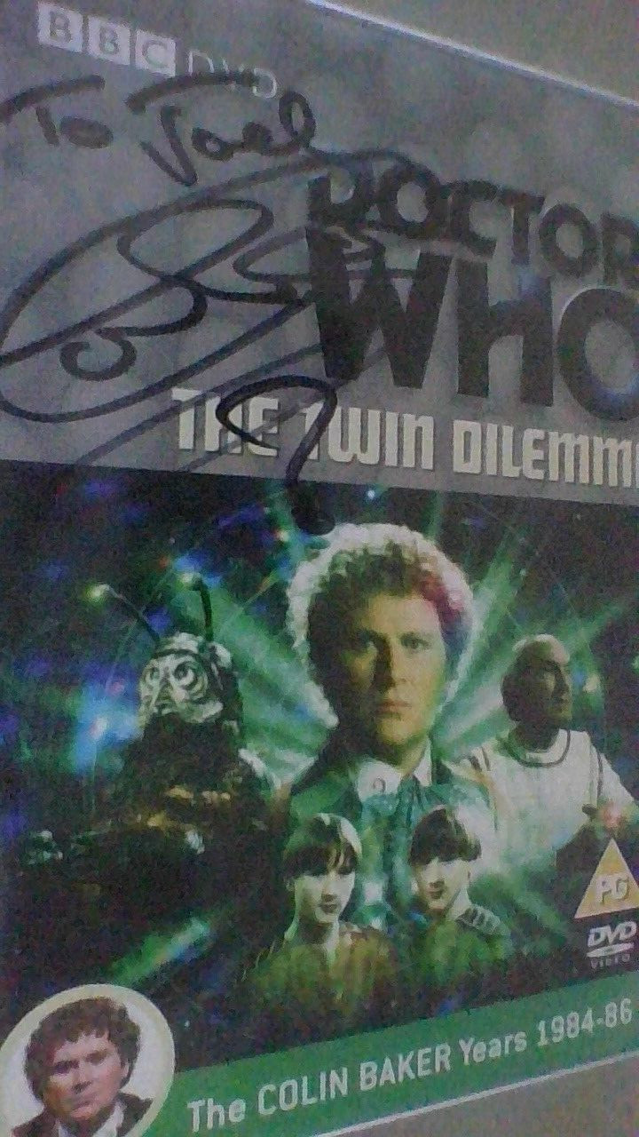 Doctor Who - The Twin Dilemma [DVD]  signed autograph   COLIN BAKER - The Doctor
