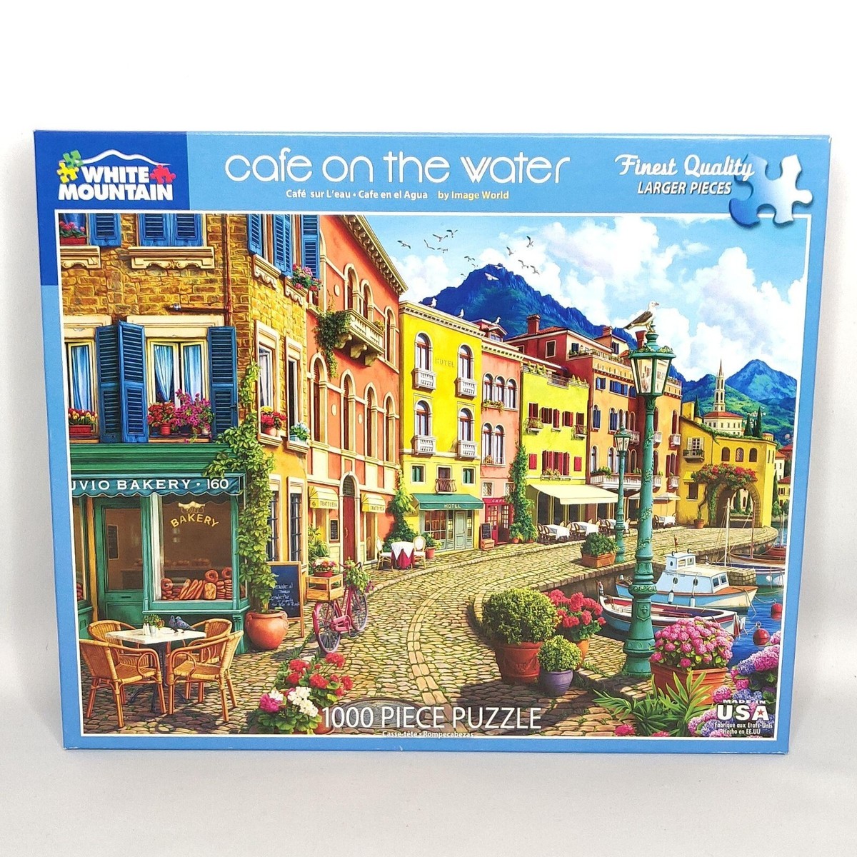White Mountain Puzzles „Donut & Kaffee“ – 1000 Teile Puzzle Für Erwachsene, Mit Poster