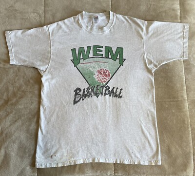 Vintage Basketball Shirt WEM Minnesota High School 90s Hoops Bucs Buccaneers XL