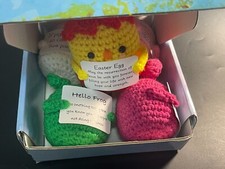 5 x inspirational Support Crochet Animal Gift, Funny Positive Animals