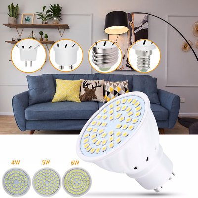 LED Light Lamps E27 E14 GU10 MR16 LED Lamp Spotlight 4W 5W 6W 110V 220V DC 12V 