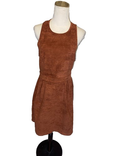 A-Line Vegan Suede Dress, The Limited, 12 Knee Length, Short Sleeve Shift |  eBay