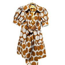 Farm Rio Polka Dot Knee-Length Dress Sz NWOT Sz M $225 MSRP