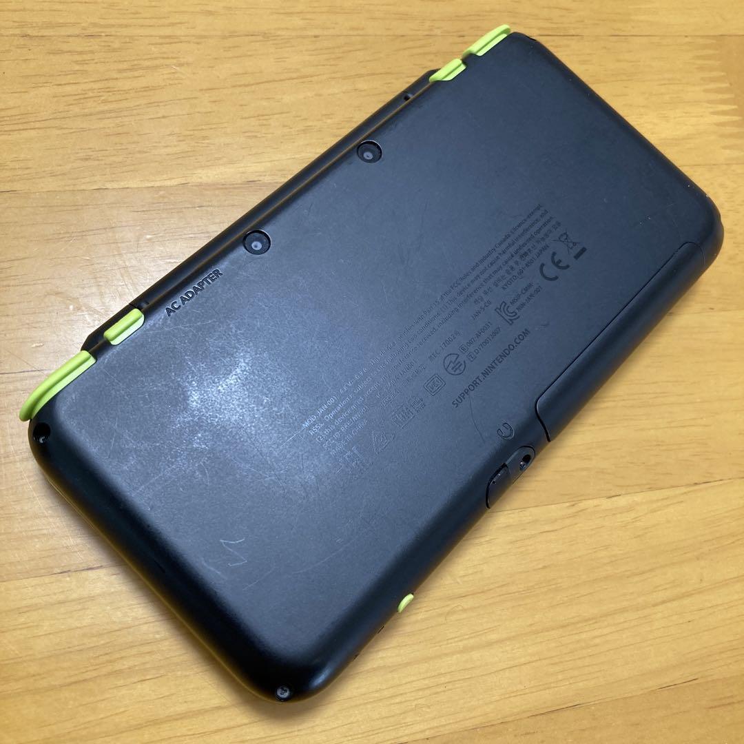 New Nintendo 2DS XL LL Black Lime Console Stylus Working