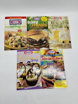 Lot of 5 Vintage Kraft Better Your Home Series Cookbooks Recipes 1990's