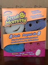 Scrub Daddy Scrub Mommy 8 Pack Assorted Colors Scrubber + Sponge