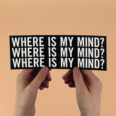 The Pixies Lyric Sticker! ''Where is my mind?'' surfer rosa, fight club, nirvana