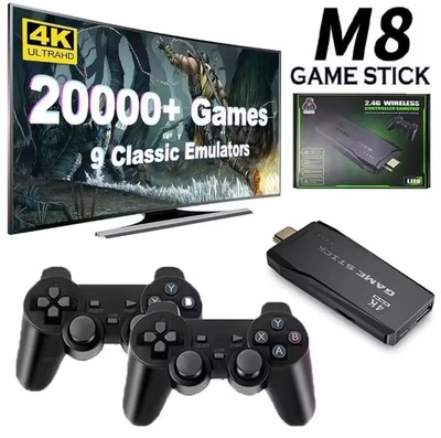 Retro Konsole 13.000-40.000 Spiele 32-128GB 4K Game Stick +2 Wireless Controller
