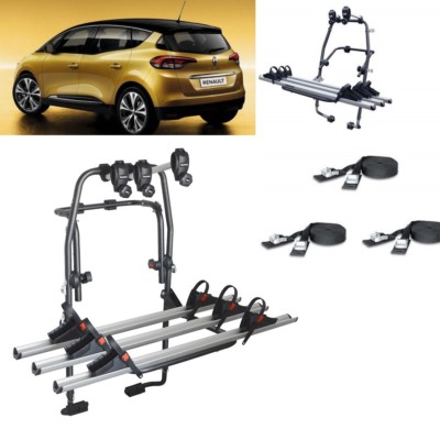 FAHRRADTRÄGER HINTEN STAND UP 3 SCHIENEN RENAULT SCENIC IV SERIE BJ 2017 3 FAHRRÄDER
