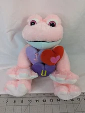 Animal Adventure Pink Frog Plush 12 Inch Hearts I Love You 2015 Stuffed Animal