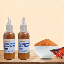 2pcs 1.76 oz Decapsulated Brine Shrimp Egg Non-Hatching , 100 Natural Artem...