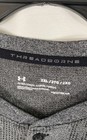 Under Armour Men's Gray Threadborne HeatGear Henley Long Sleeve 1311024 2XL NWT — photo 3