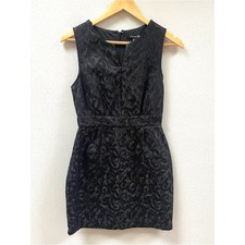 Forever 21 Black Jacquard Sheath Mini Dress LDB Little Black Dress Women's Small