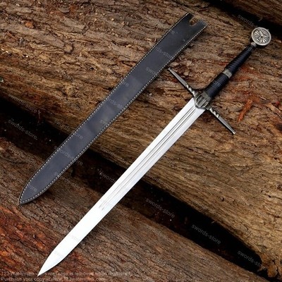 Witcher Wolf Sword W Sheath Gothic Ravenclaw Ancient Titan Blade  Gift Him